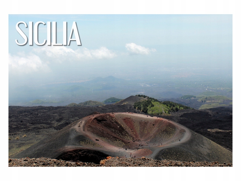 

Sycylia - Etna - Wulkan Krater - Magnes na lodówkę