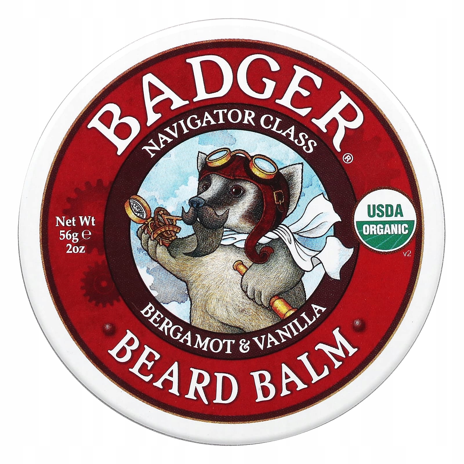 Badger, Navigator Class, balzám na vousy, bergamot a vanilka, 56 g