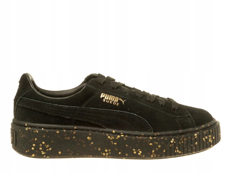 Dámské boty Puma 36562101 Suede Platform Celebrate Wmns Černé 36