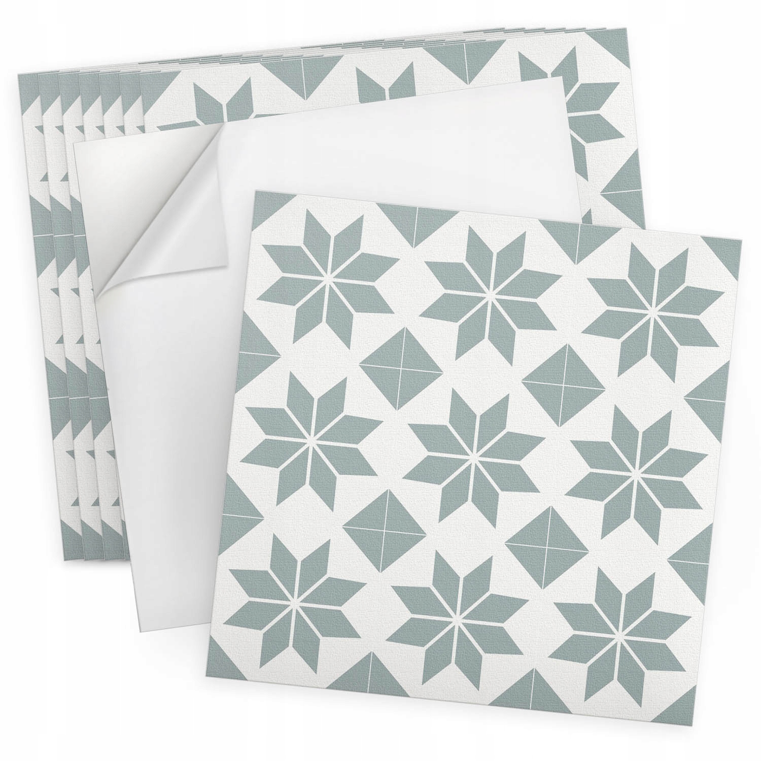 Vinylové podlahové dlaždice 9 ks 30x30 cm Geometrické květinové vzory
