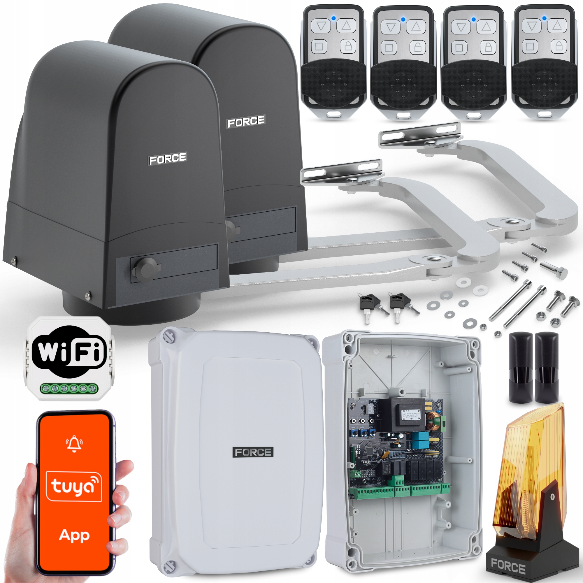 Zestaw Do Bramy Skrzydłowej Force V300 Ls Do 3 M Z Krańcówkami