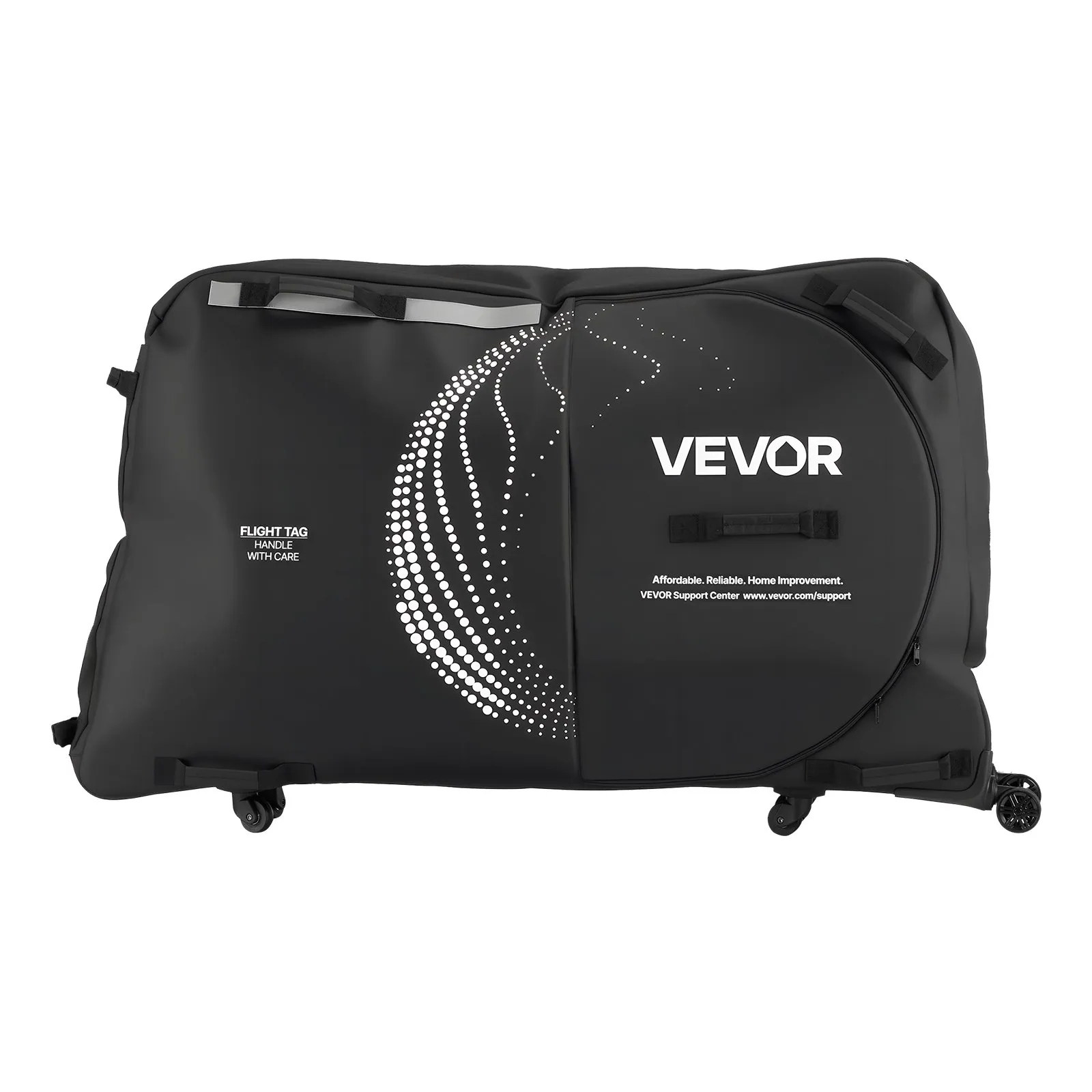 Přepravní taška na kolo, kufr, letadlo, univerzální, černá, 130 cm, zip