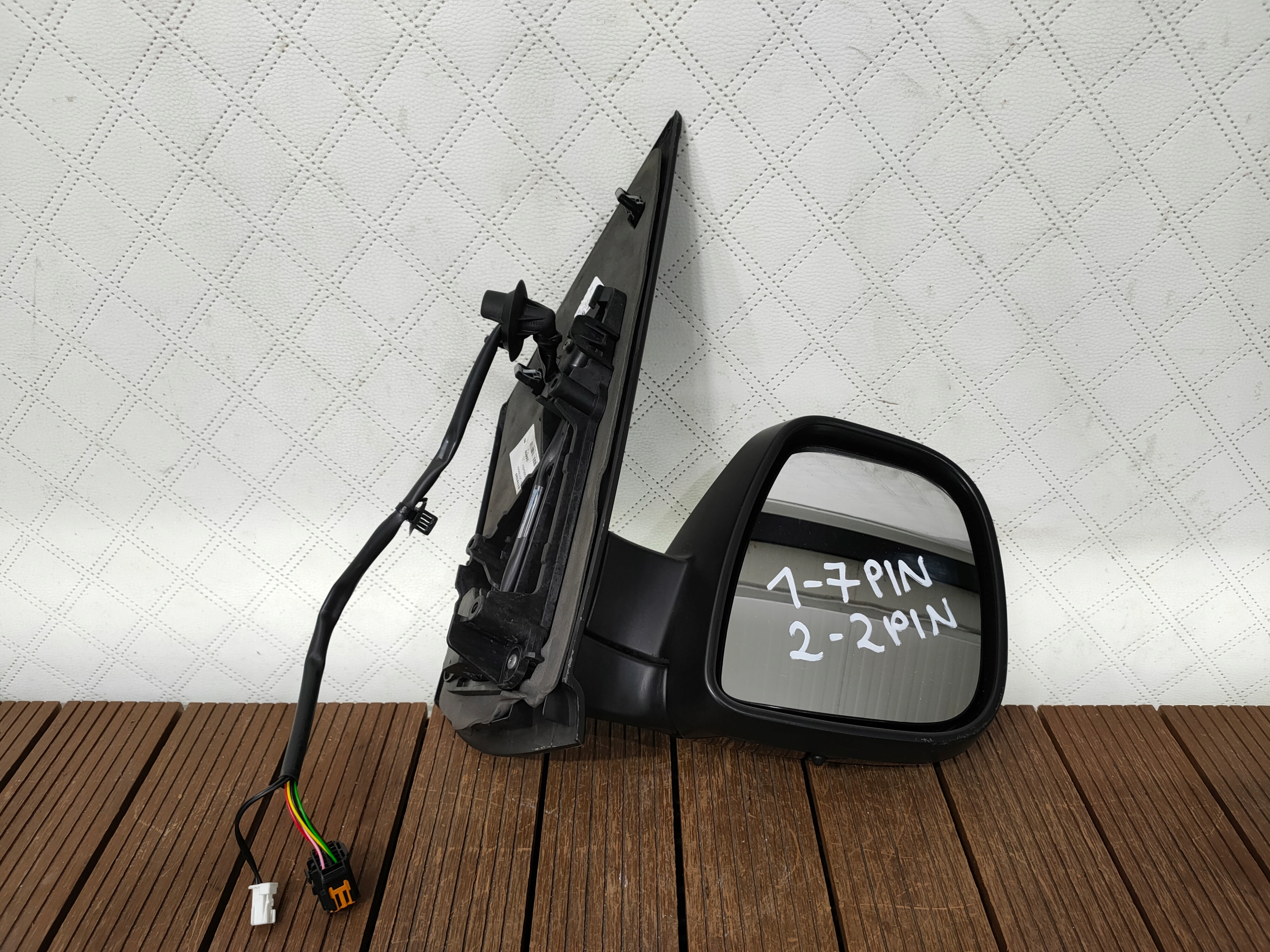 JUMPY EXPERT III 16-25 mirror right 9-PIN (7+2) black, LAKIEROWANE EUROPA