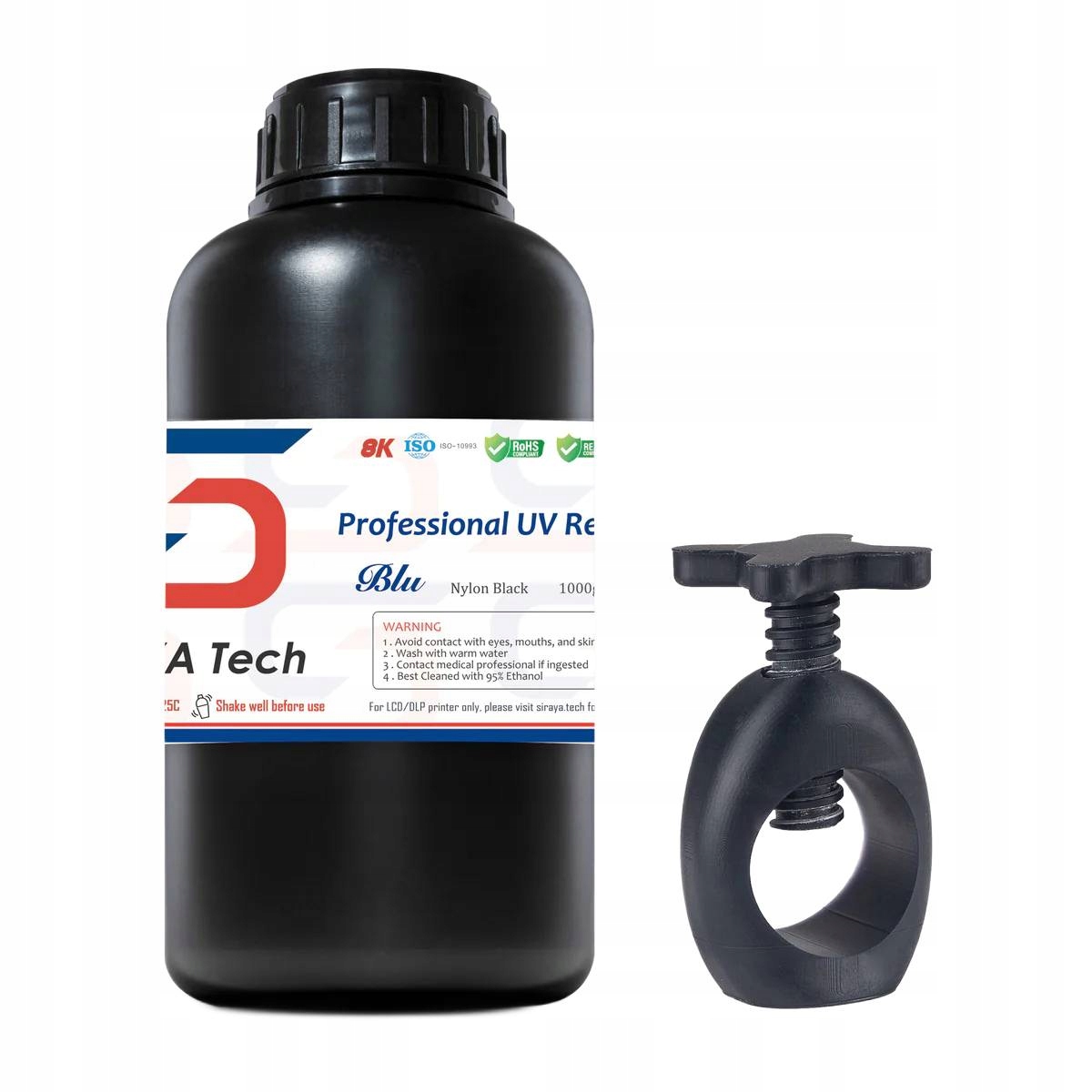 Pryskyřice pro 3D tiskárnu Siraya Blu Nylon Black Černá 1 kg