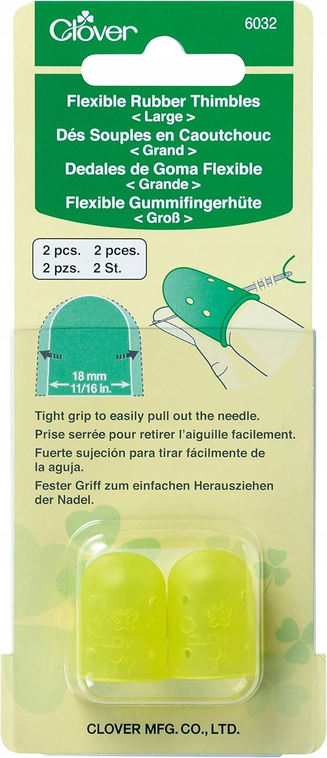 Náprstek klasický Clover silikon L 2 ks