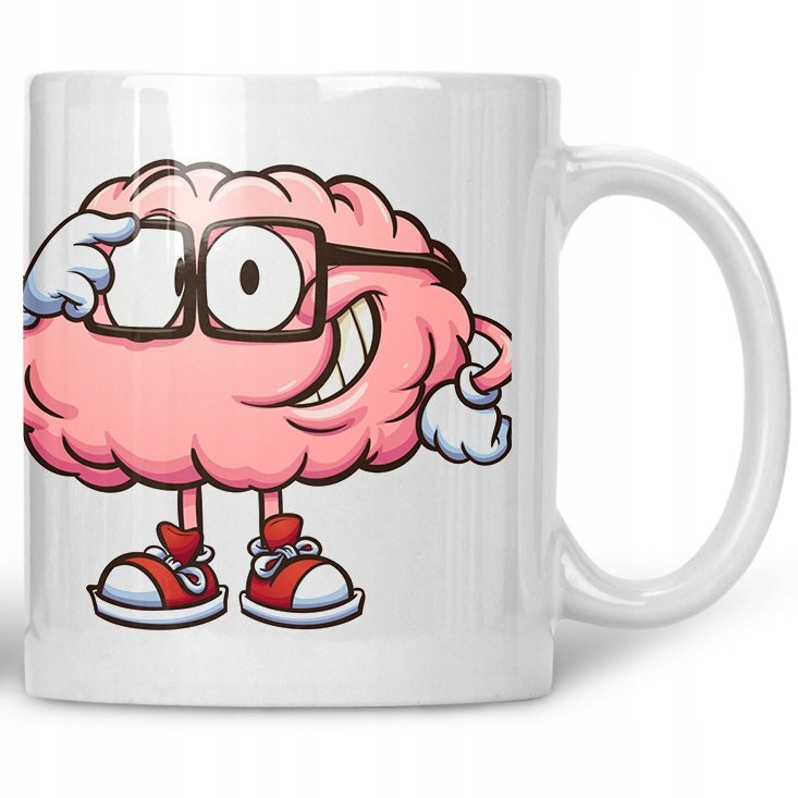 

Kubek Mózg kujon nerd okulary