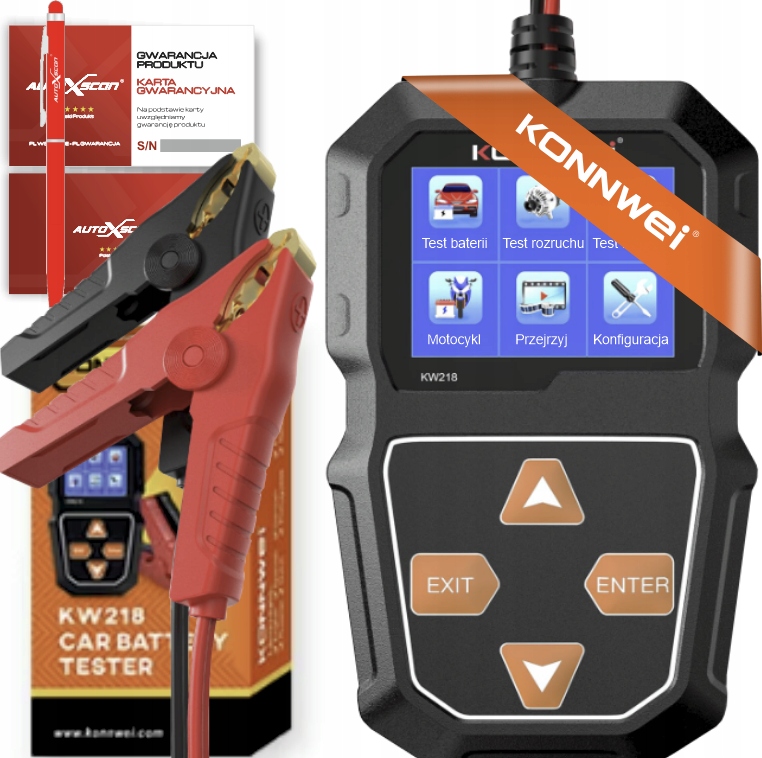 Tester Baterií Akumulátorů 12V 6V KW600 Polský