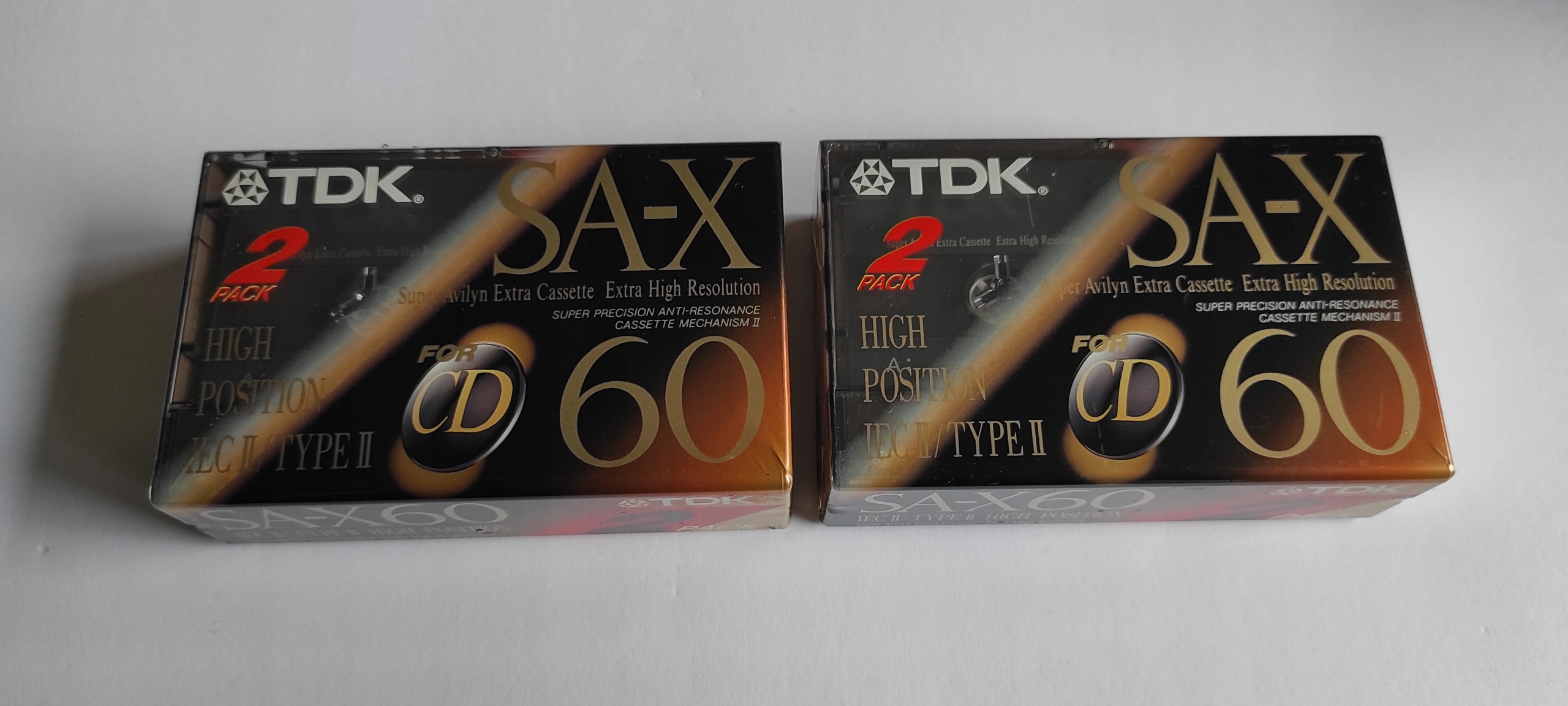 2pack (2 kasety) TDK SA-X60 NOS folia SA-X60 RC@6