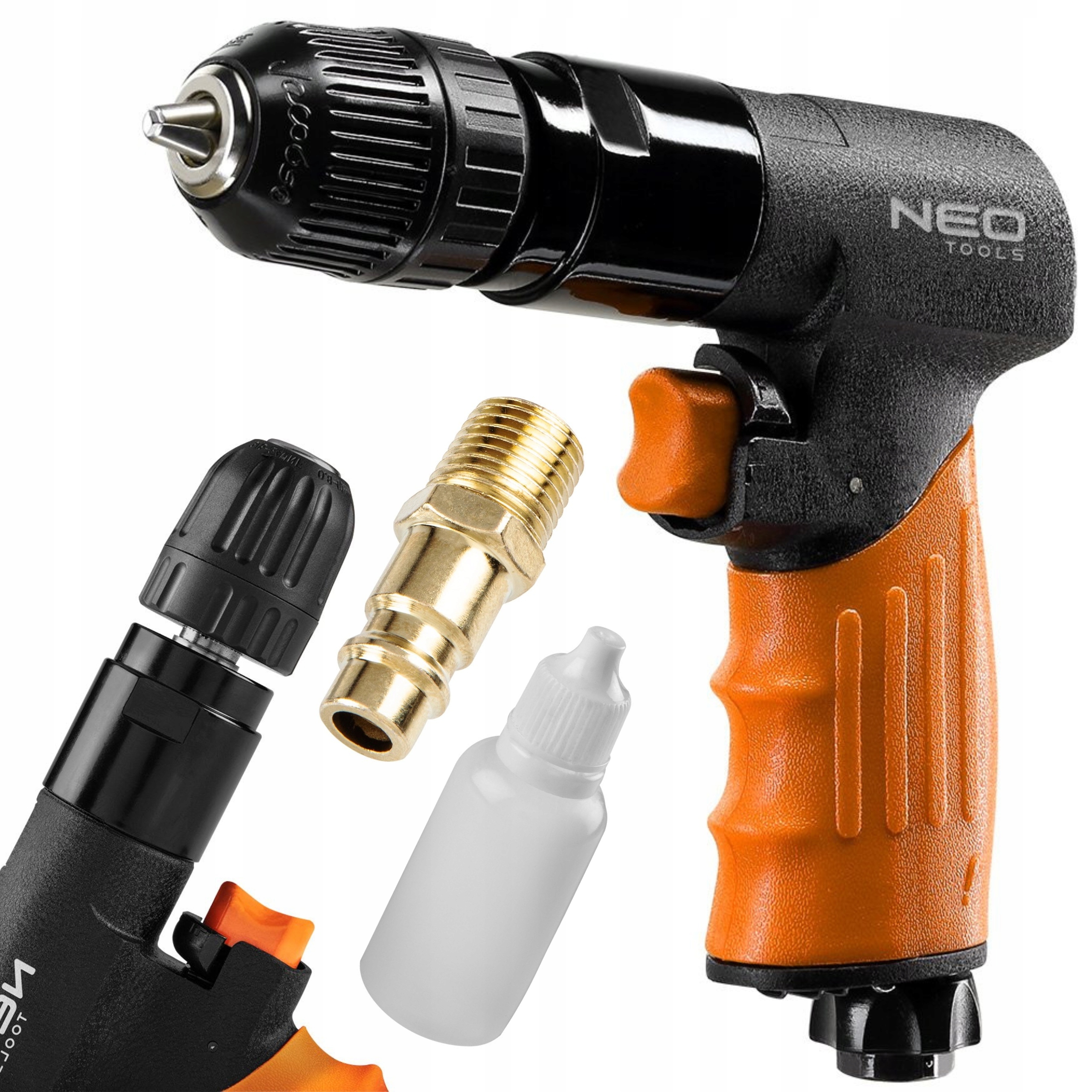 Neo Tools Pneumatická Vŕtačka 3/8" 1800 Ot./min Dielenská 6.3 Bar 14-026