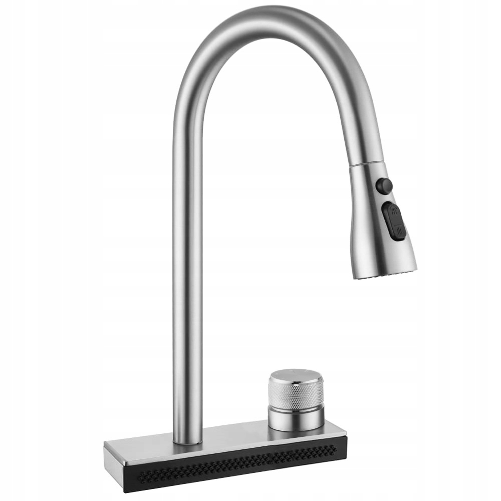 Kuchynská Batéria S Vodopádom Rea Conor Nikel S Výsuvnou Hadicou 40 cm