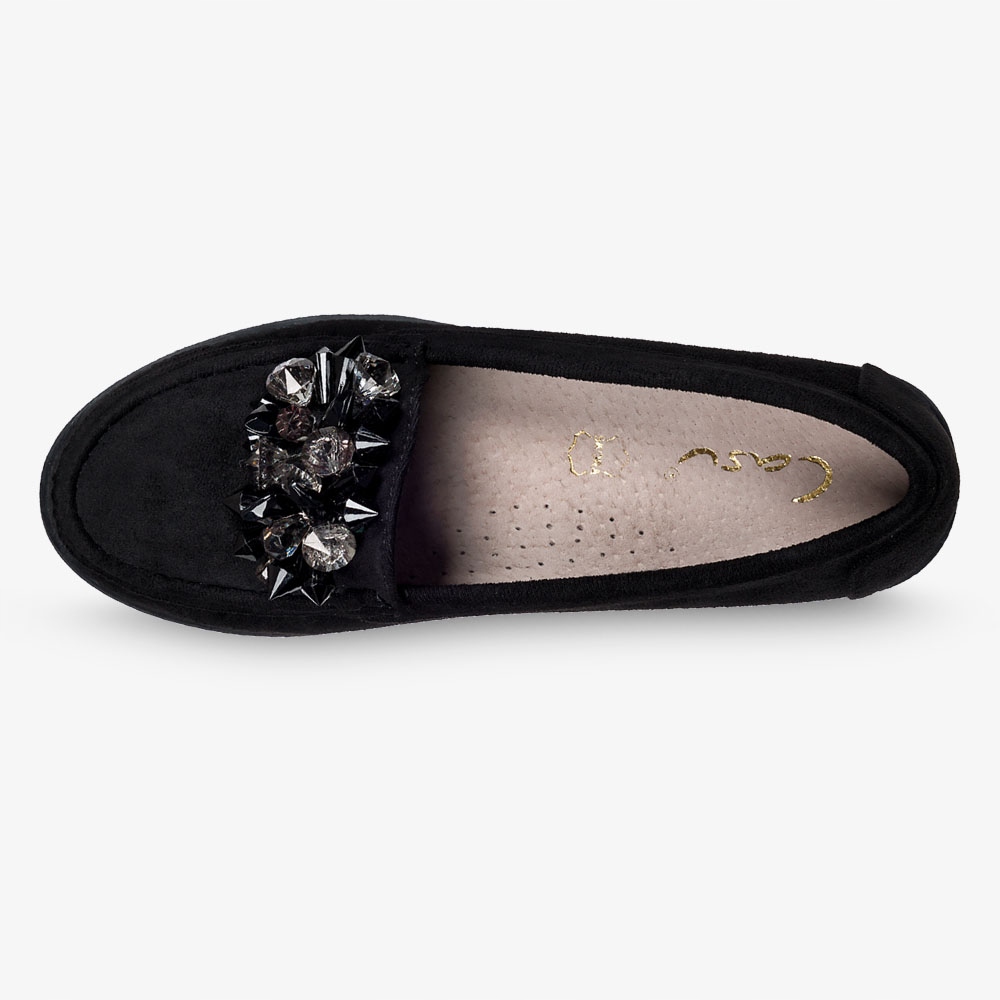 MOKASYNY DAMSKIE PÓŁBUTY Z OZDOBĄ WKŁADKA SKÓRA 36 Długość wkładki 23.5 cm