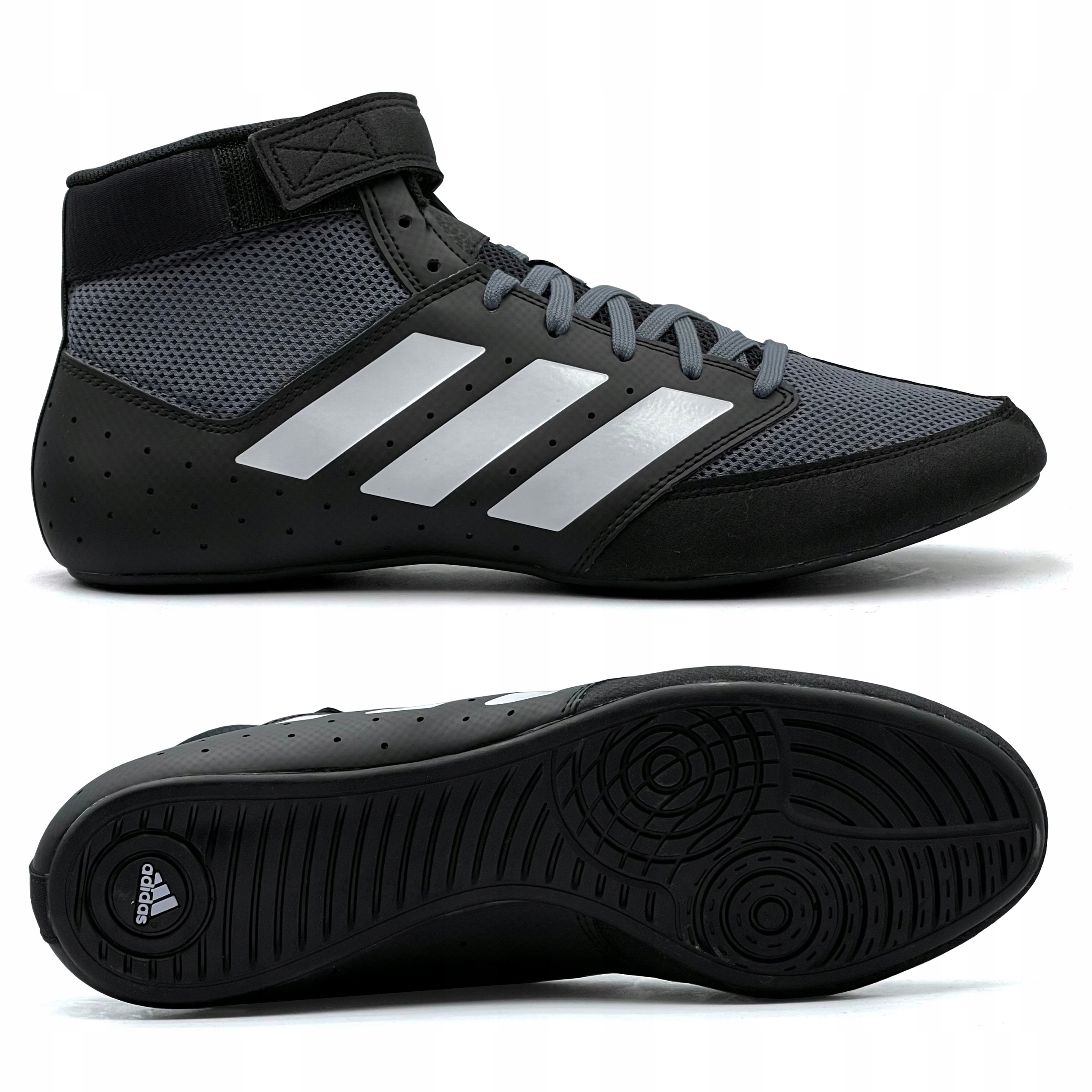 ADIDAS MAT HOG 2.0 BUTY BOKSERSKIE TRENINGOWE ZAPAŚNICZE CZARNE r. 45 1/3 Model Mat Hog 2.0