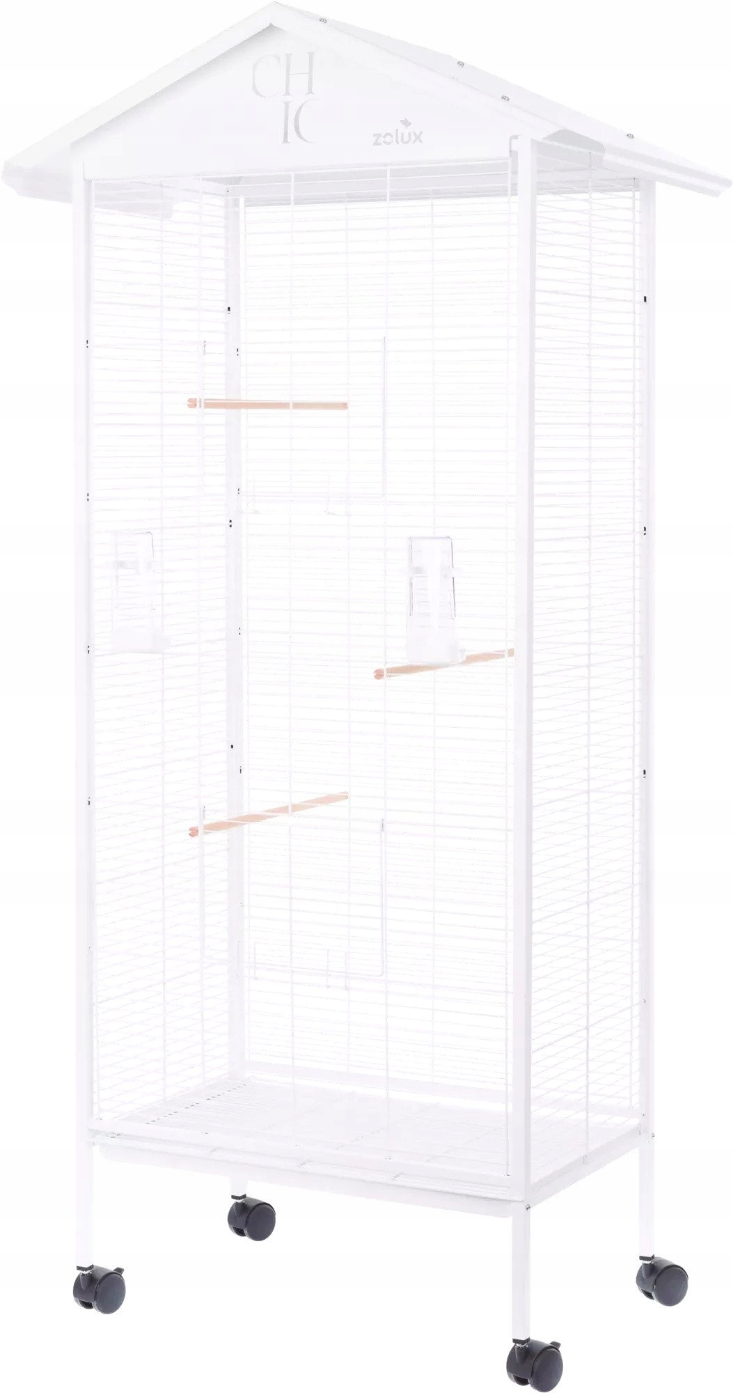 Zolux Chic Aviary Solo 158277 78 x 48 x 156 cm, bílá