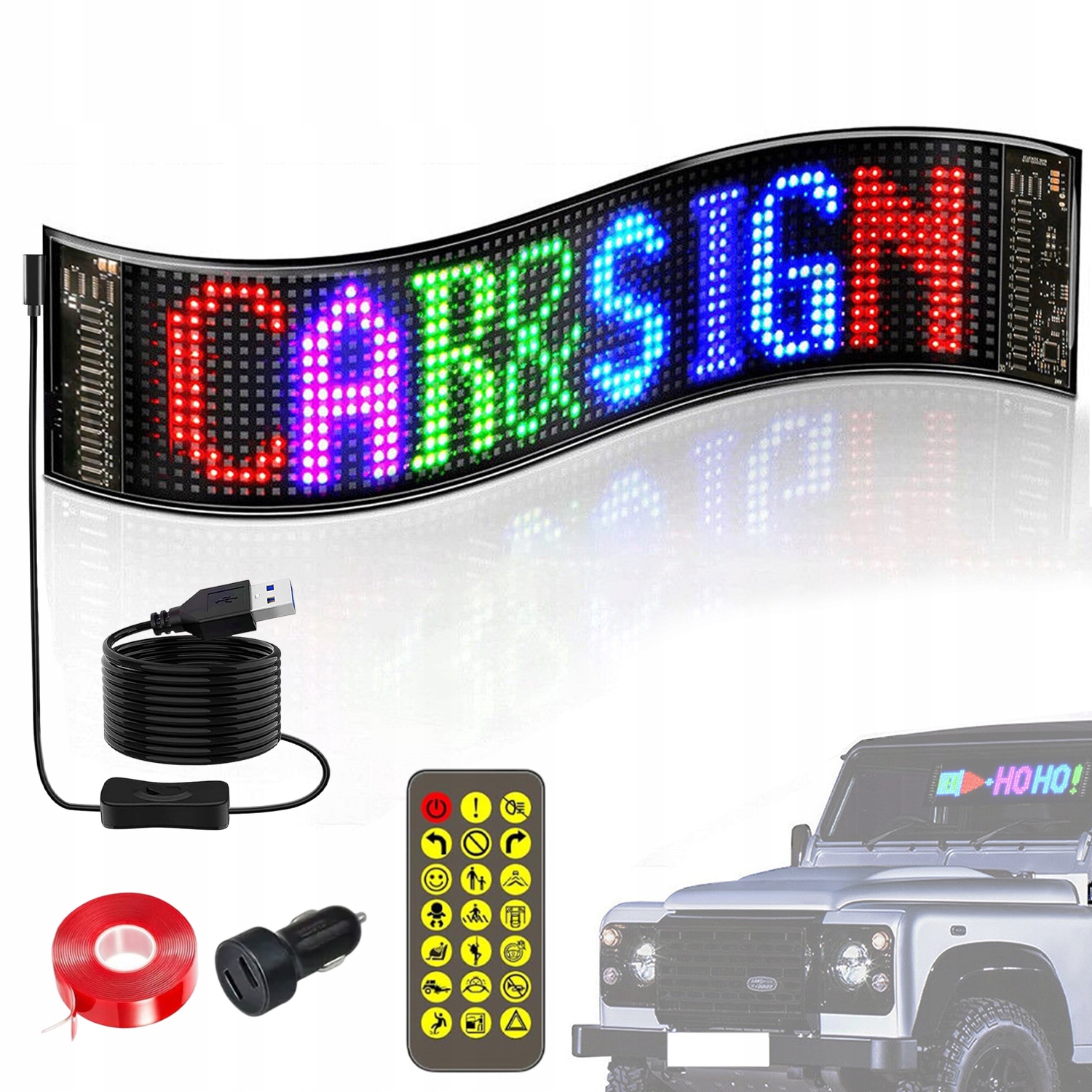 Elastický Led Panel App Bt S Nestandardním Vzorem Animace Textu