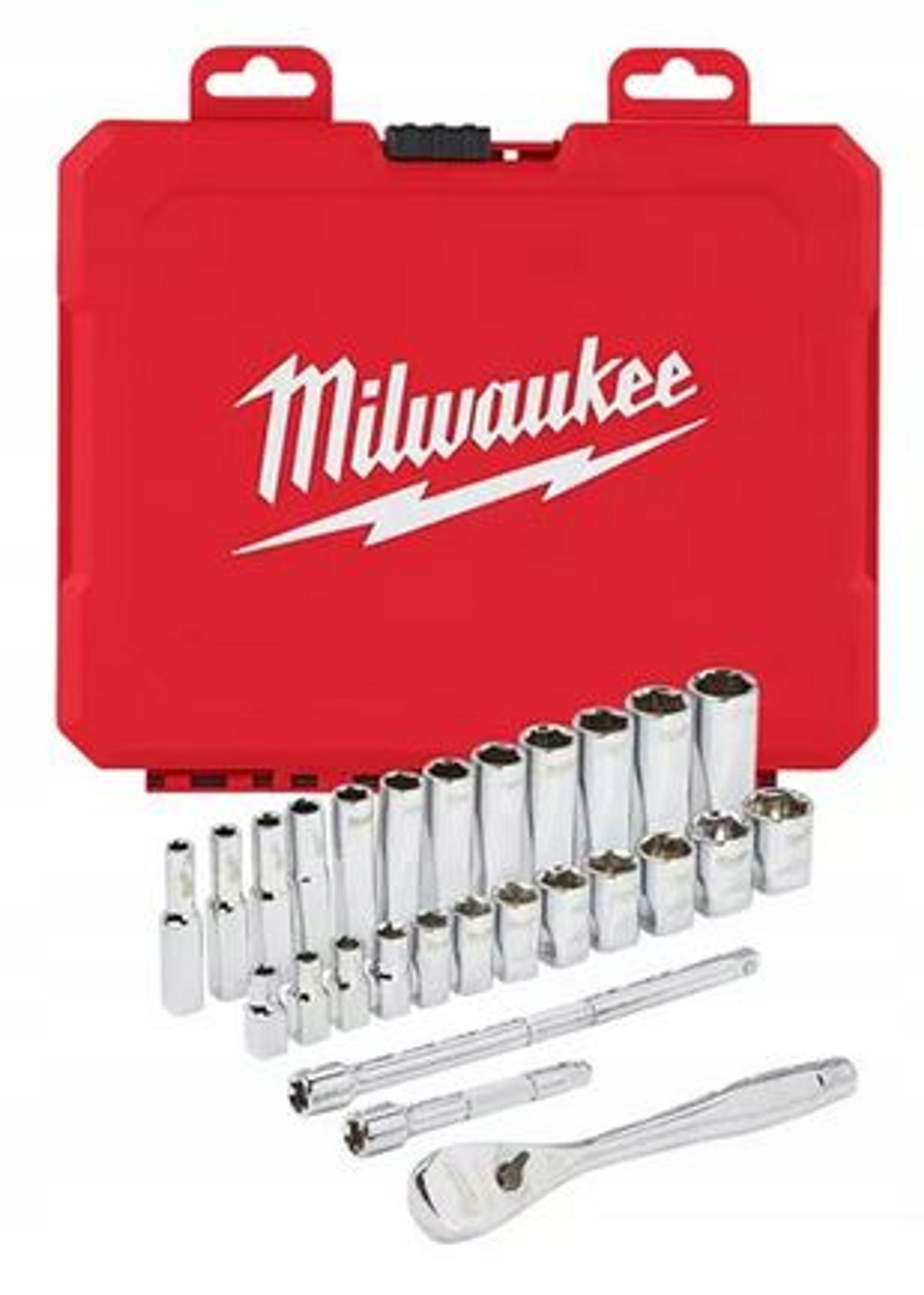 KPL.NASADEK 3/8" Z GRZECHOTKA METRYCZNE MILWAUKEE