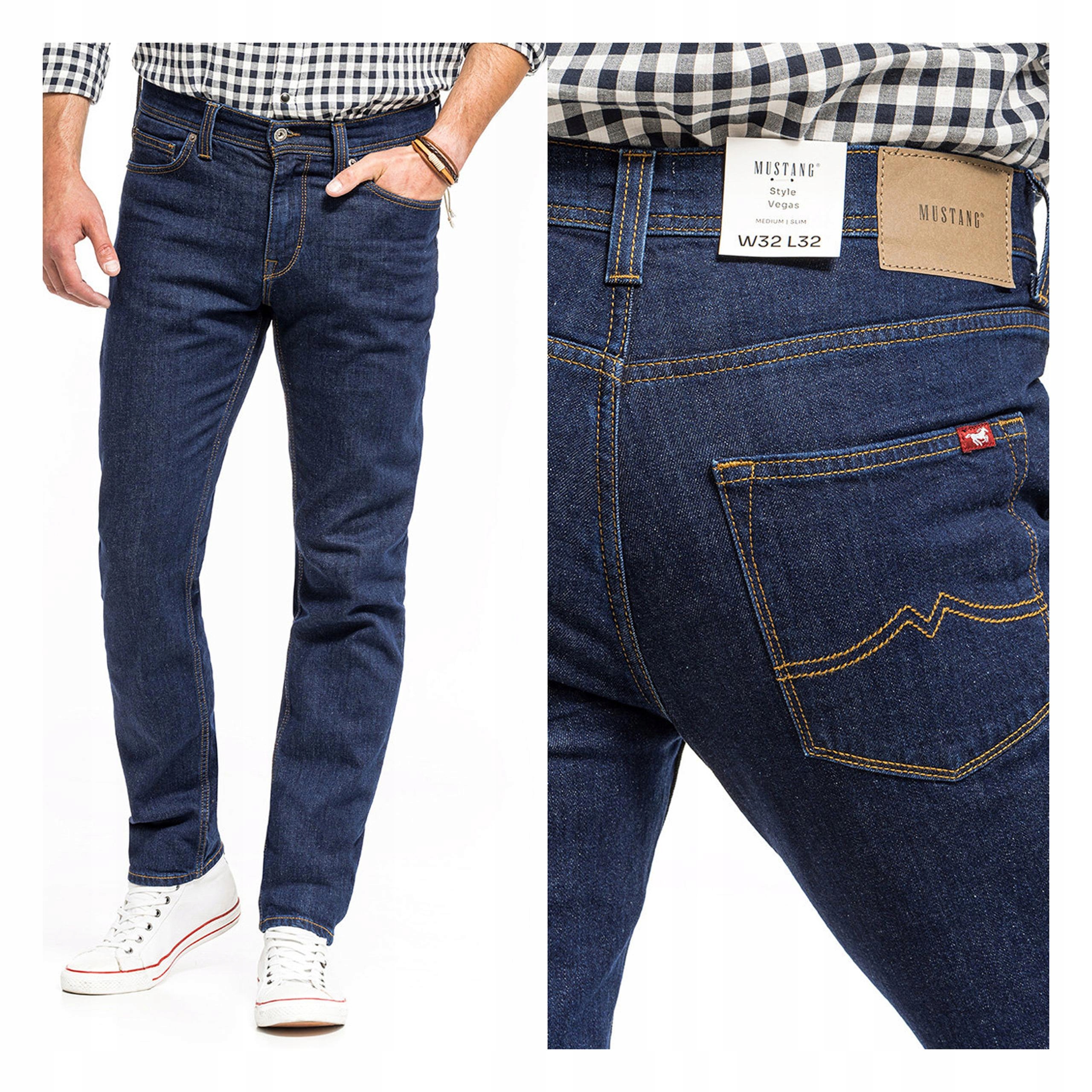 Pánské přiléhavé džínové kalhoty Mustang Vegas Slim 33/34