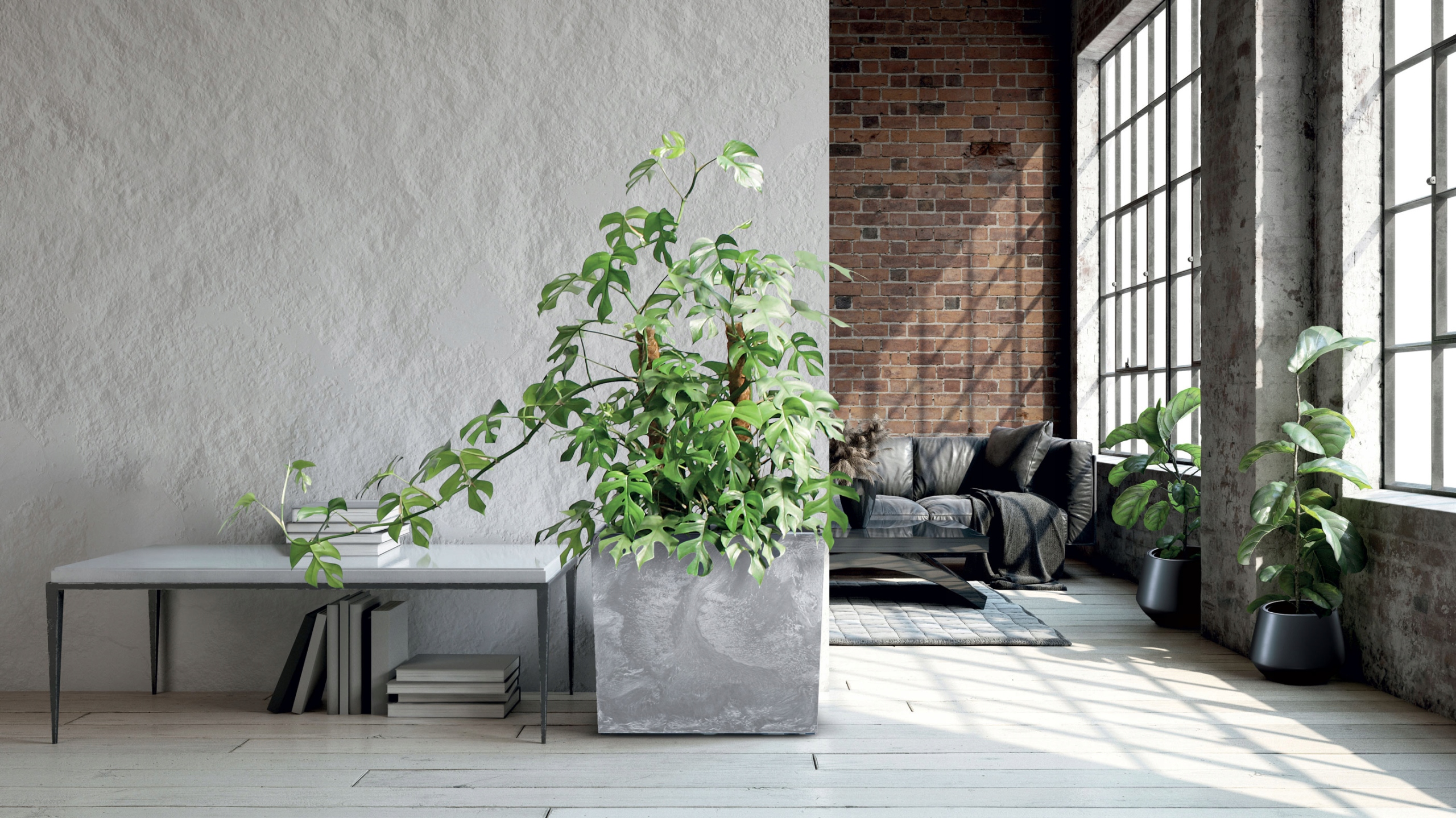 Doniczka Urbi Case Beton Effect T concrete 58 x 18 x 49,8 cm DUC600TE-422U