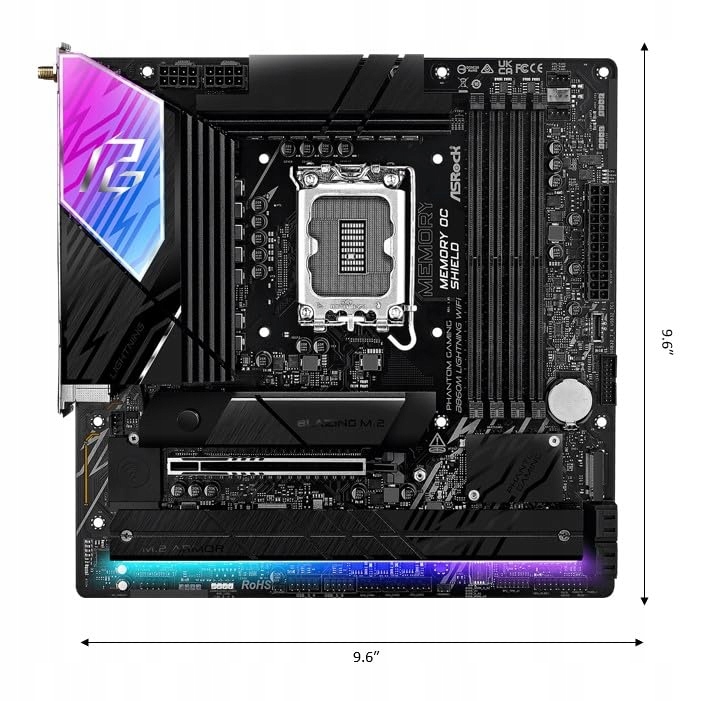 ASRock B860M Lightning WiFi Płyta Główna Core Ultra DDR5 mATX — miniatura 2