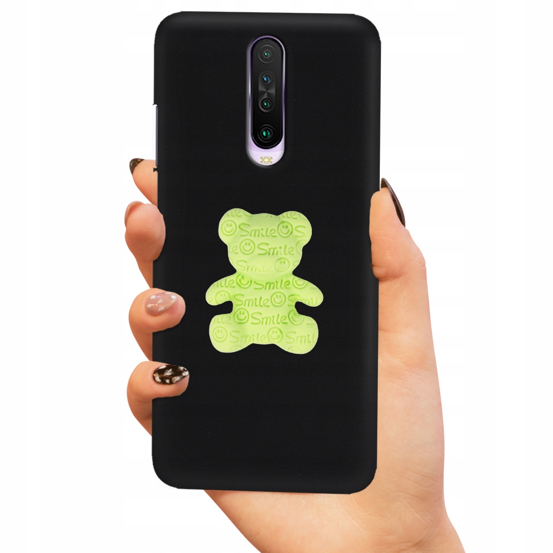 Puzdro Pre Matný Xiaomi Redmi K30 Case Medvedík Zelený 3D
