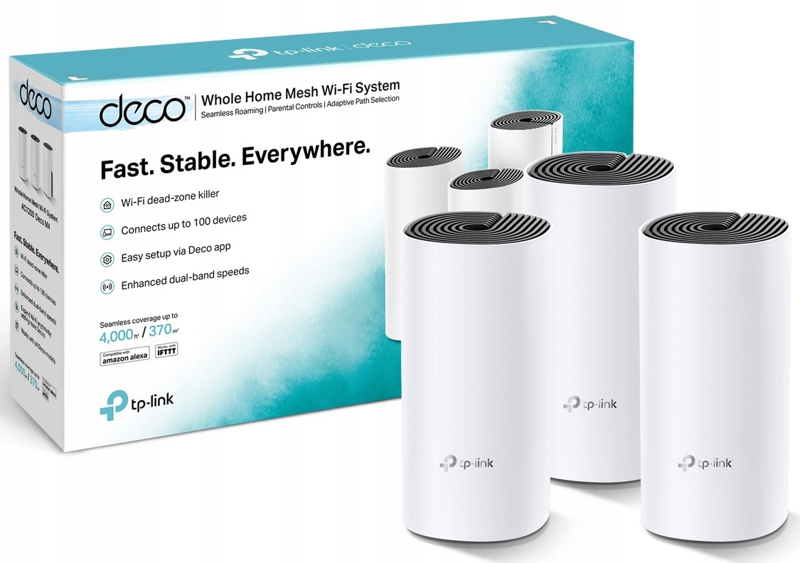 Router bezprzewodowy TP-LINK Deco M4 3-pak WIFI