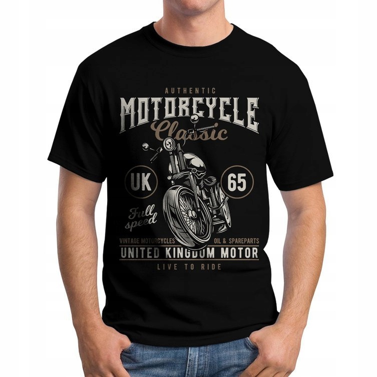 

Koszulka Bawełniana Motocyklowa Harley Chopper S