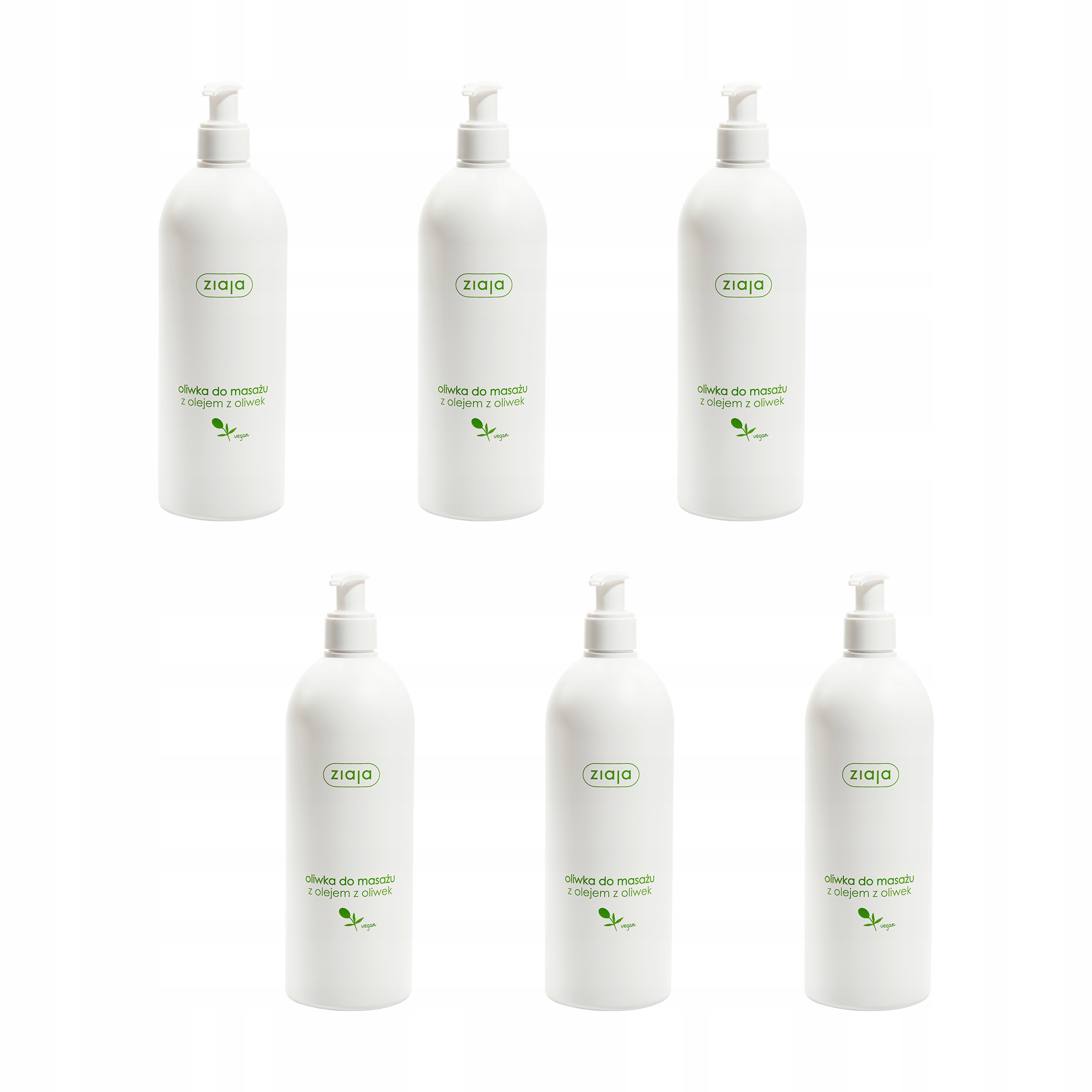 6x Oliwka do masażu z olejem z oliwek olejek do ciała Ziaja Oliwkowa 500 ml