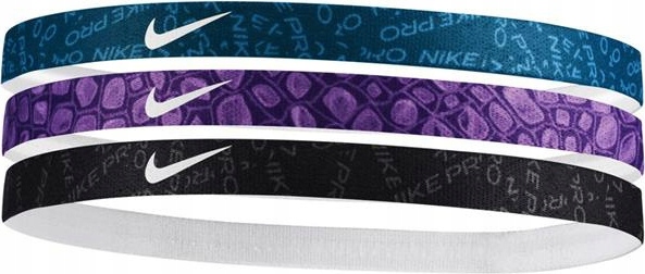 Čelenky Na Vlasy Nike Headbands Různé 3 Ks