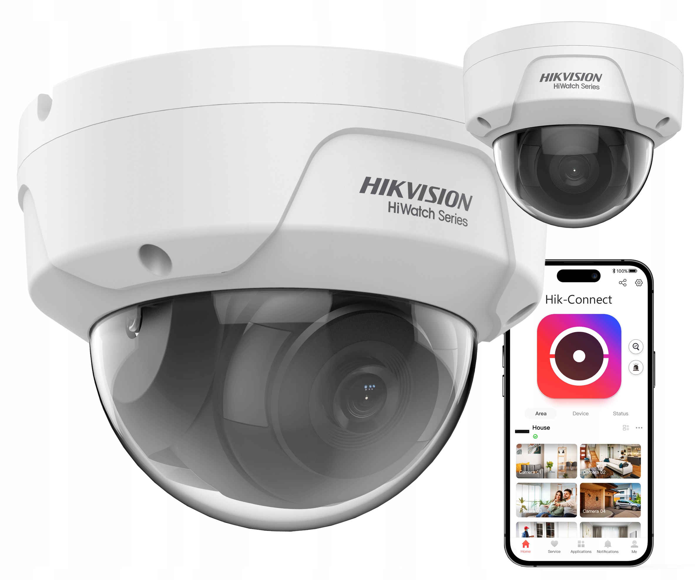 Ip kamera 4MPx Hikvision HWI-D140HA Odolná voči vandalom IK10 IR30m PoE