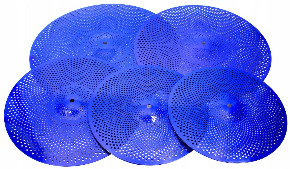 Tiché Bicí Talíře Set 2x14,16,18,20 Bicí Talíř Modré