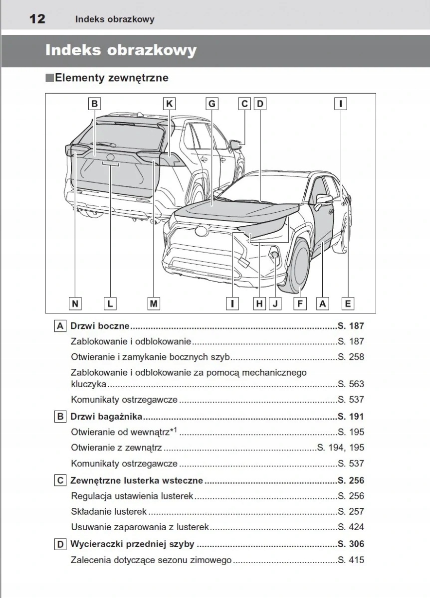 Toyota RAV4 Hybrid od 2018 Instrukcja Obsługi Marka Toyota