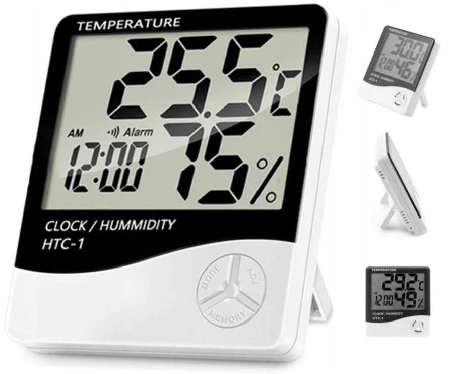 TERMOMETR POKOJOWY WILGOTNOŚCIOMIERZ HIGROMETR LCD Sklep, Opinie