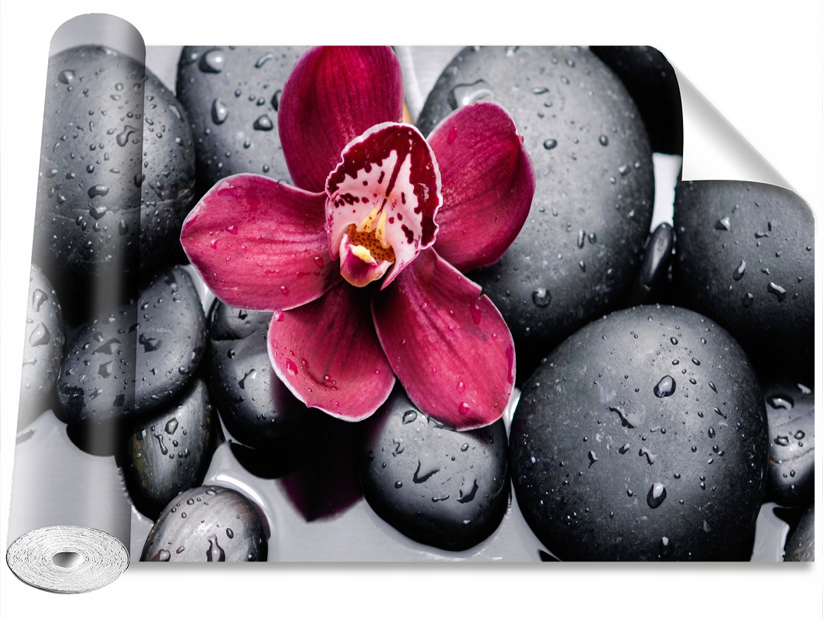 

Tapeta Samoprzylepna Orchidea Kamienie - 416x254