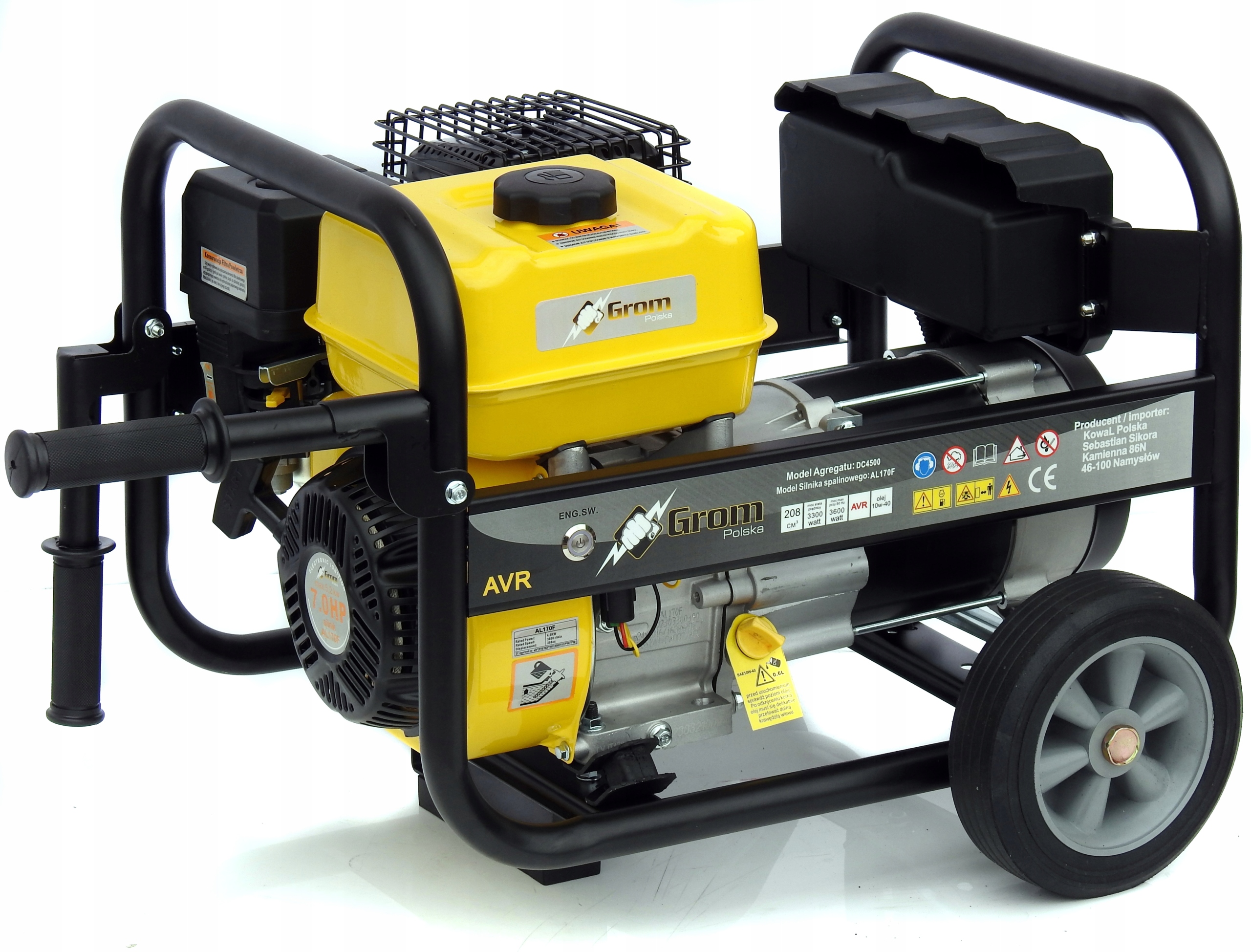 PROFESJONALNY AGREGAT PRĄDOTWÓRCZY 5,2kW generator AVR MIEDŹ STOJAN KowaL Model A11