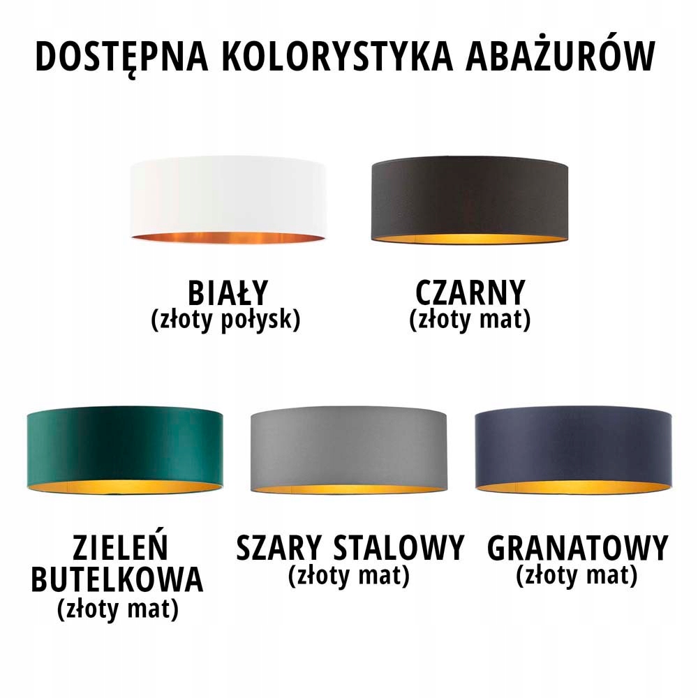 Lampka stołowa z abażurem HONOLULU GOLD lampa LED Zasilanie sieciowe