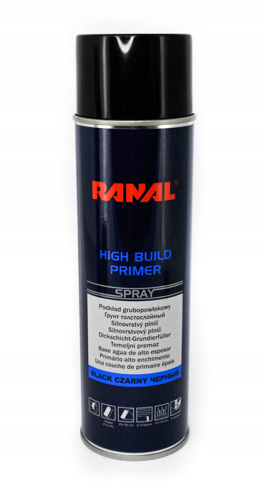 Ranal Podkład Grubopowłokowy High Build Czarny