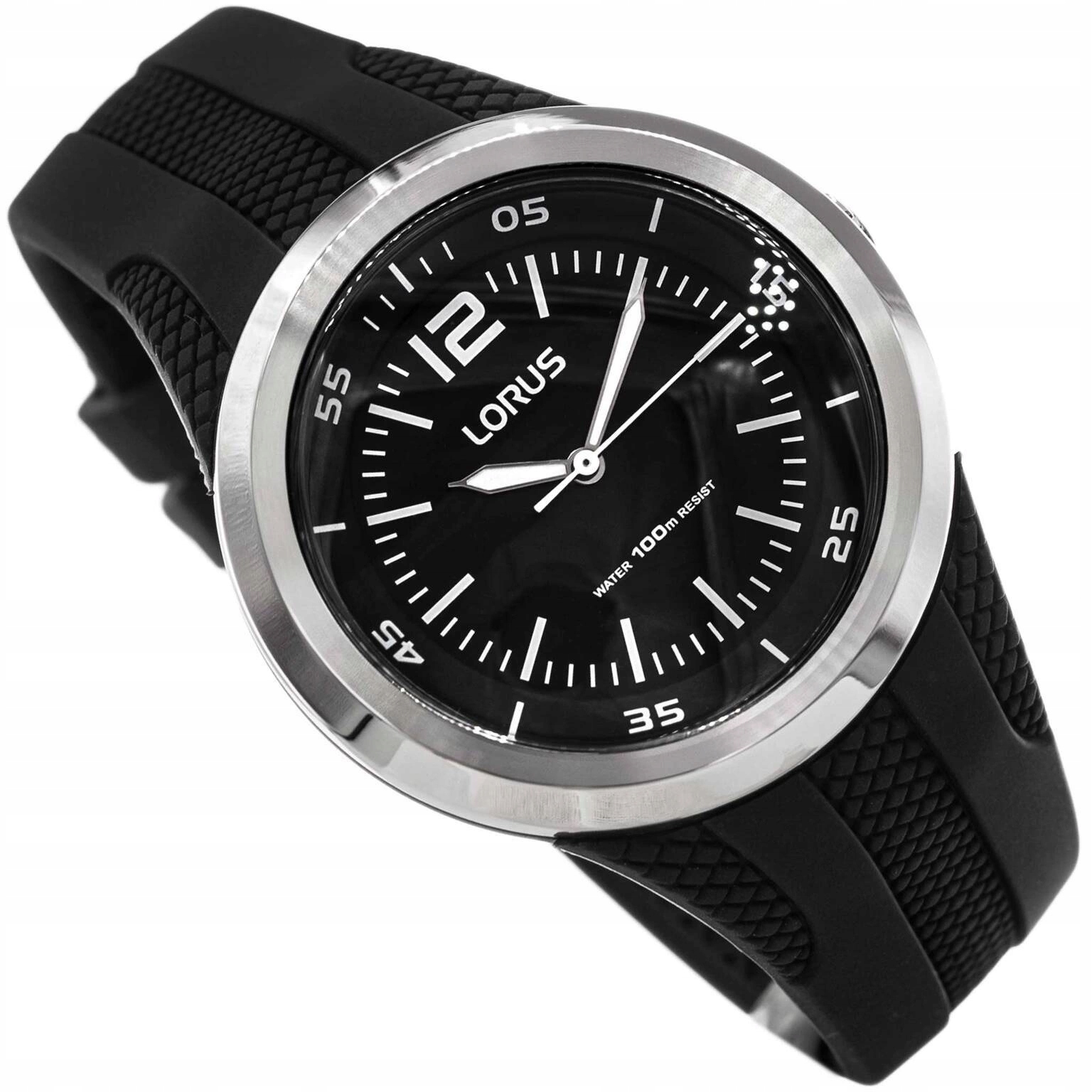 Pánské Hodinky Lorus RRX17EX9 Černé S Řemínkem, Neobrite, Vodotěsné 100M