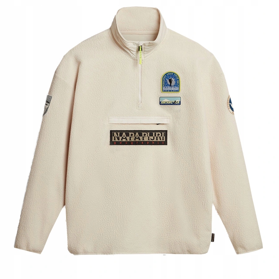 Mikina Fleecová Napapijri T-mcmurdo NP0A4HDN0411 Bílá