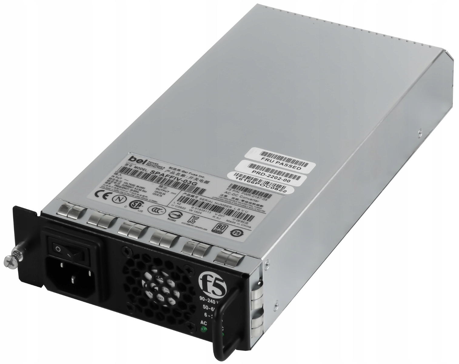 F5 Networks PWR-0187-05 400W SPAFFIV-03G Big-ip 4000 2000 Napájecí zdroj 400W pro Big-ip 4000/2000