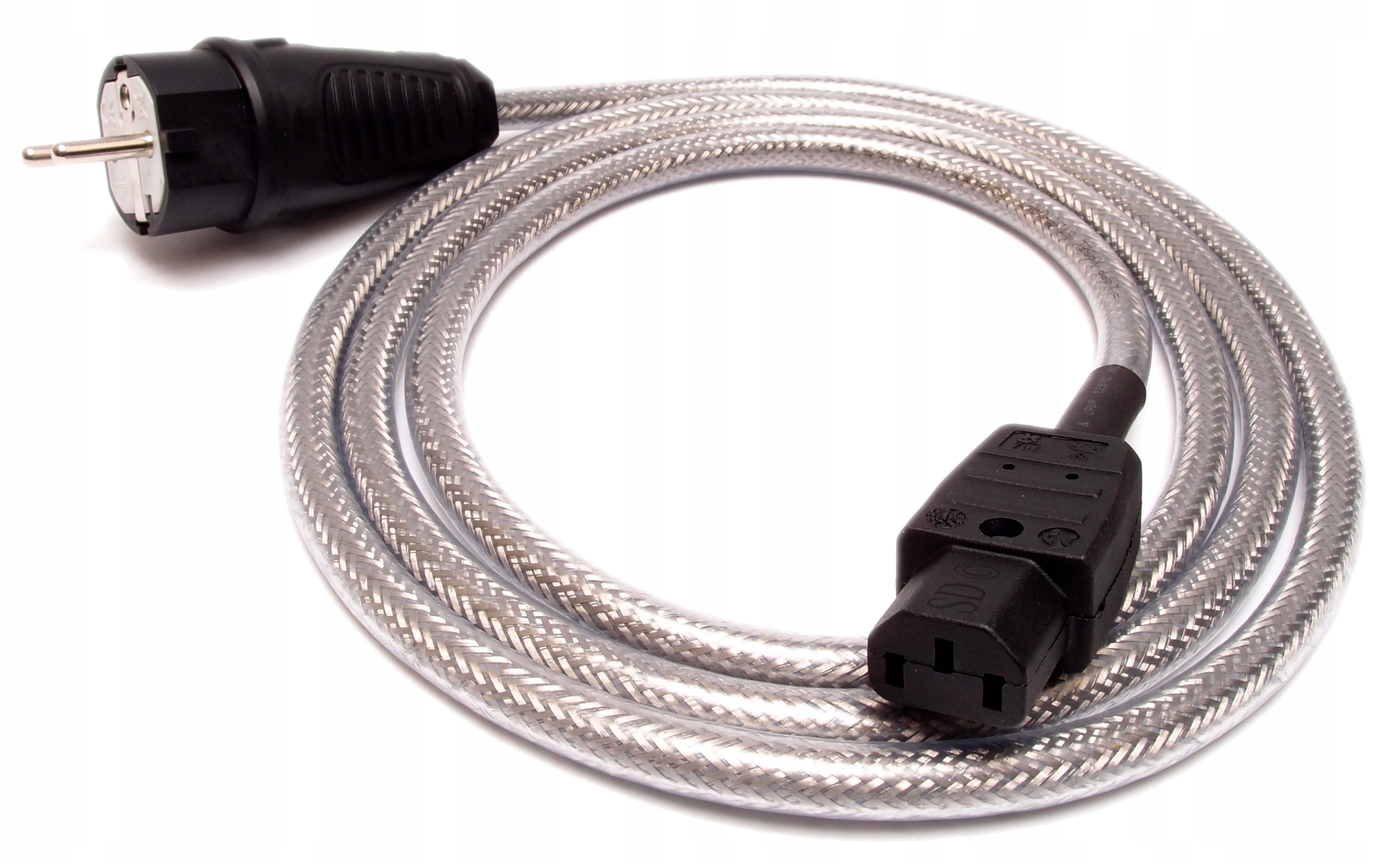 2× TOMANEK POWER CABLE KABEL PRZEWÓD ZASILAJĄCY SIECIOWY 230V SCHUKO IEC 0,5m