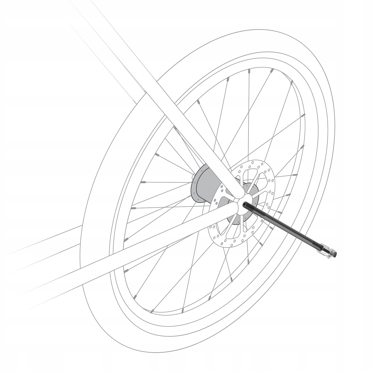 Cybex Brand Thru Axle do przyczepki rowerowej Marka Cybex