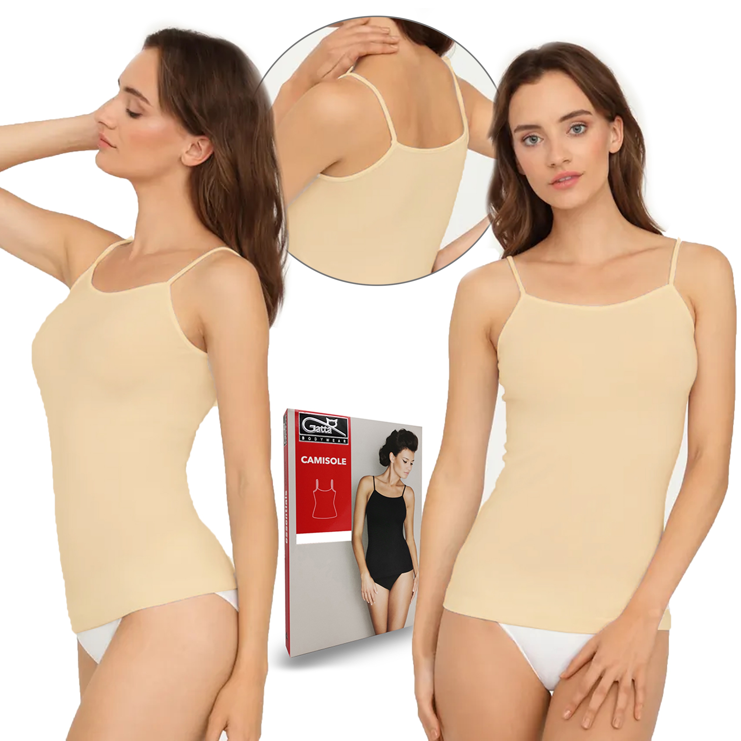 

Koszulka na ramiączkach Gatta Camisole, beżowa, S