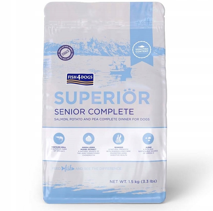 Fish4Dogs Superior Senior Large Breed Adult 1,5 kg (běžné granule)