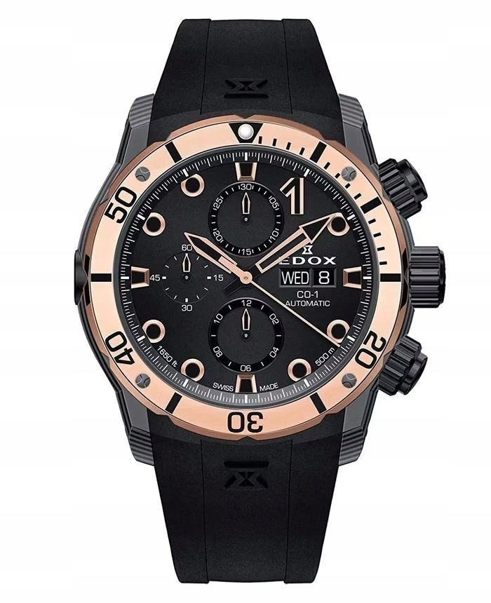 Edox CO-1 Carbon Chrono Automatic 01125-CLN5N-NIR 45,00mm 50ATM