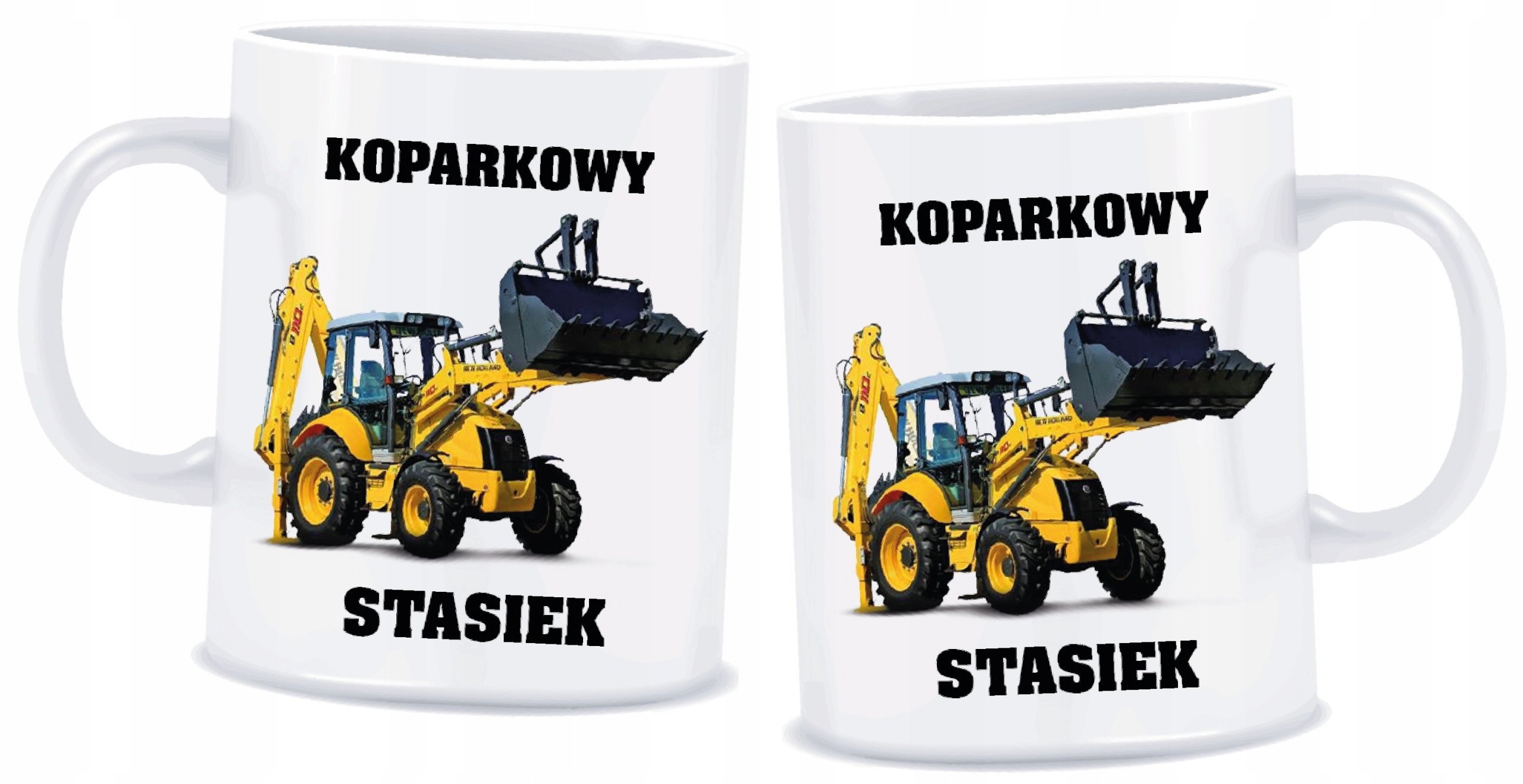 

Kubek Koparkowego z imieniem na prezent Urodziny