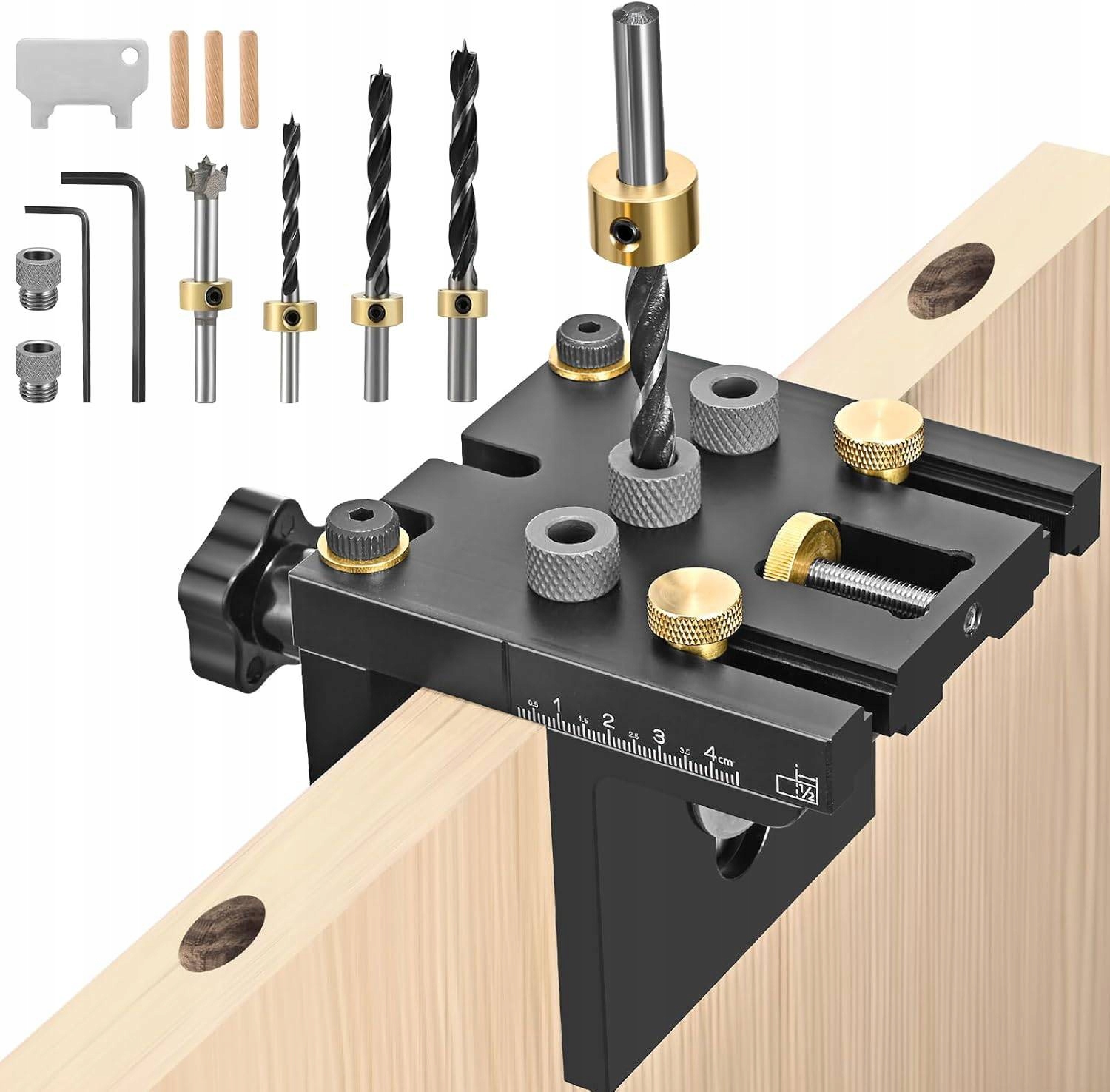 Vrtací Šablona 6/8/10/15 MM Pro Samocentrování Kolíků Dřevěného Nástroje