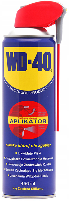 WD-40 Preparat Odrdzewiacz Wielofunkcyjny Z Aplikatorem 450 ML