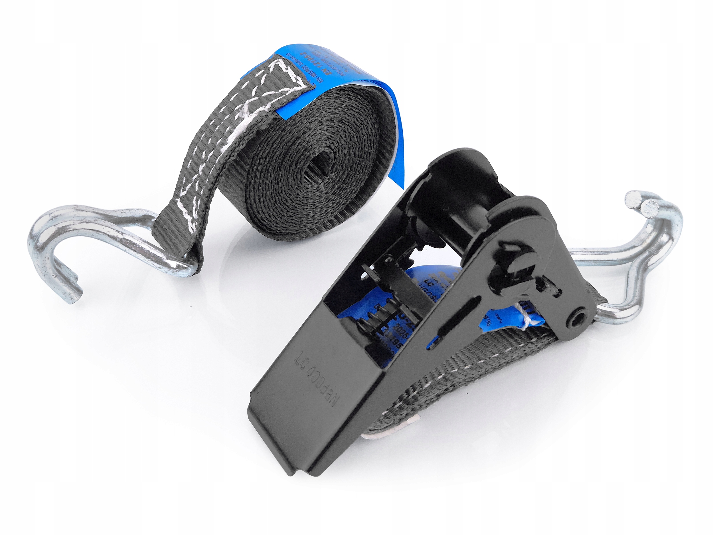 Pas transportowy mocujący z napinaczem grzechotką 3m x 25mm Pn-en 12195-2