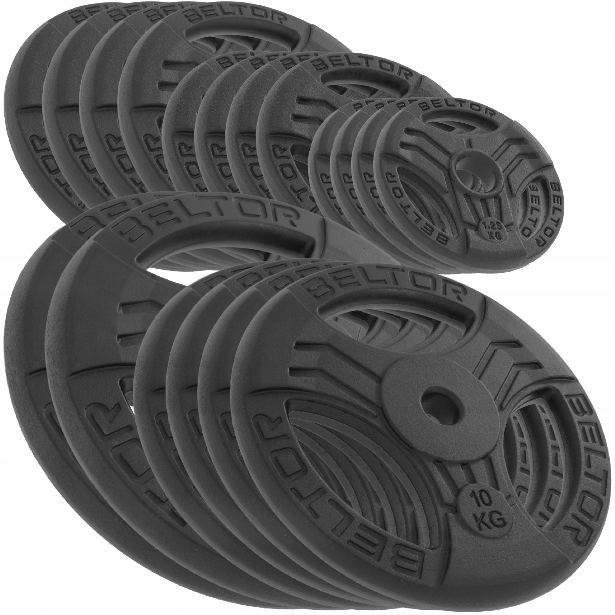 Beltor Zestaw 115KG Obciążenie Żeliwne Fastgrip Kierownica 51,5MM