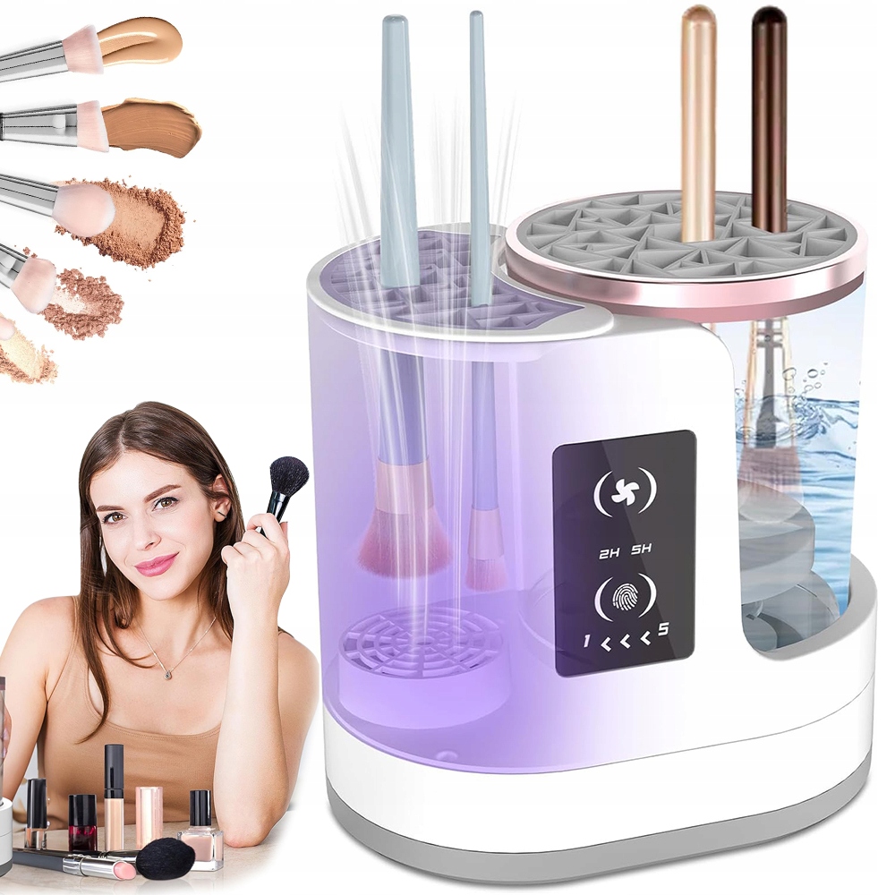 Automatický stroj na čištění štětců a make-upu Elektrická houbička 3v1