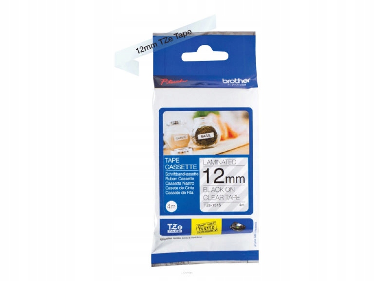 Oryginalna taśma Brother TZE131S TZE-131S 12mm 4m